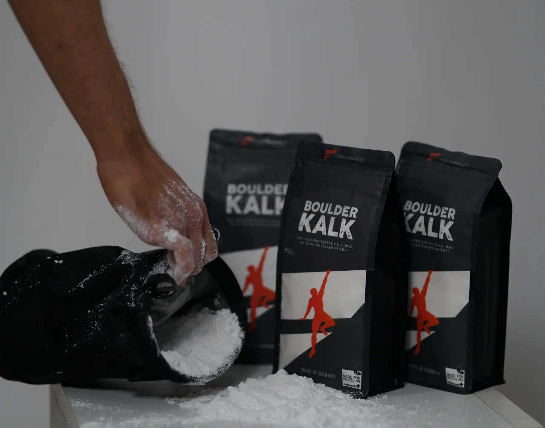 Boulderkalk von FELSENFEST Kalk-Bouldern-Magnesiumcarbonat-Boulderkalk-Kletterkalk-FELSENFEST